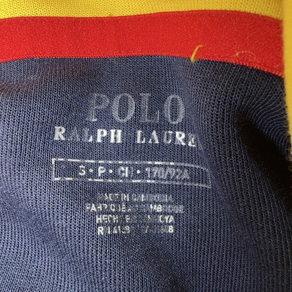 Polo Ralph Lauren Hoodie Mens S POLO 67 Colorblock Graphic Fleece Logo - Picture 4 of 11